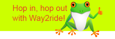 Hop in, hop out with Way2ride!